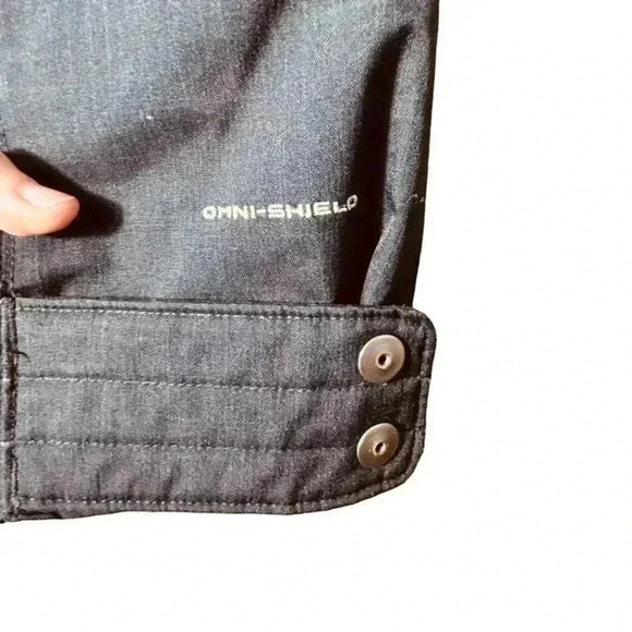 Columbia Omni-Shield Ski Jacket Men's XXL Black Solid Hooded Mockneck Zipper - Picture 9 of 13